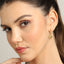 CLARA 925 Sterling Silver Butterfly Hoop Drop Earring Gold Plated Gift for Women & Girls