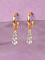 CLARA 925 Sterling Silver Graduation Hoop Bali Earrings Gold Rhodium Plated, Swiss Zirconia Gift for Women & Girls