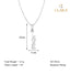 CLARA 925 Sterling Silver Love Pendant Chain Necklace