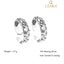 CLARA 925 Sterling Silver Intricate Toe Rings Pair