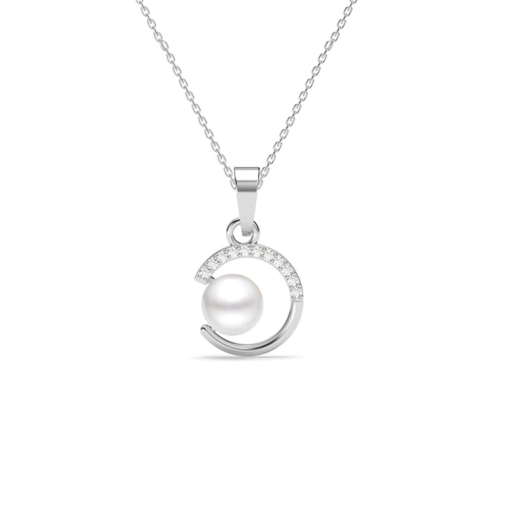 Silver Zola Real Pearl Pendant Chain