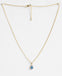 CLARA 925 Sterling Silver Blue Pendant Chain Necklace