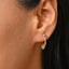 CLARA 925 Sterling Silver Twisted Hoop Bali Earrings