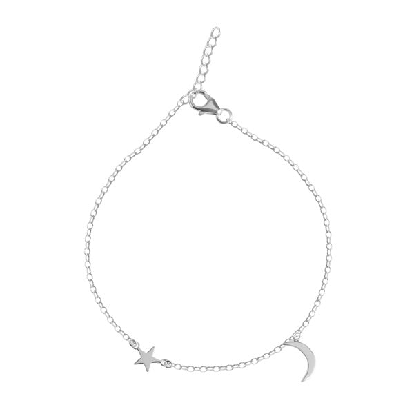 CLARA 925 Sterling Silver Minimal Anklet Payal ( Single ) Adjustable Chain Gift for Women and Girls
