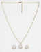 CLARA 925 Sterling Silver Tica Pendant Earring Chain Jewellery Set