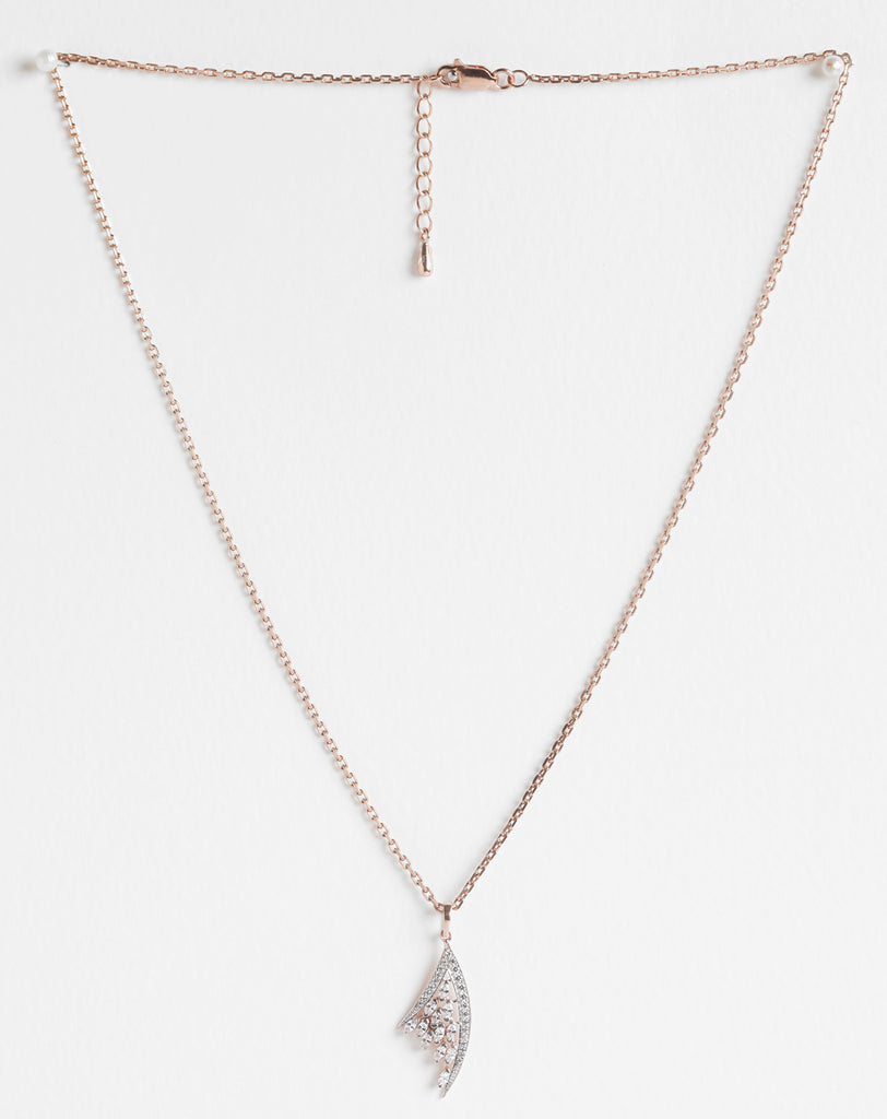 CLARA 925 Sterling Silver Lily Pendant Chain Necklace