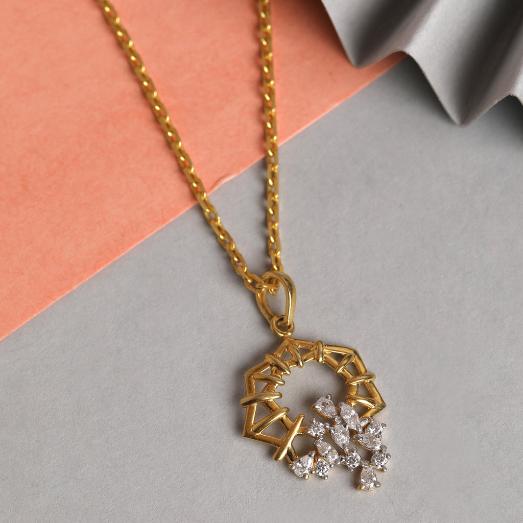 CLARA 925 Sterling Silver Alba Pendant Chain Necklace
