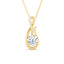 Silver Ceci Solitaire Pendant Chain