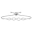Silver Stone Infinity Hand Bracelet