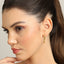 CLARA 925 Sterling Silver Oval Hoop Earring Gold Plated Gift for Women & Girls