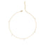 Silver Dainty Pearl Charm Necklace Chain
