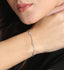 CLARA Made with Swiss Zirconia 925 Sterling Silver Grazia Solitaire Bracelet Gift for Women and Girls