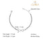 CLARA 925 Sterling Silver Infinity Hand Mangalsutra Bracelet