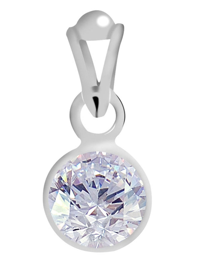 Certified Zircon Silver Pendant 8.3cts or 9.25ratti