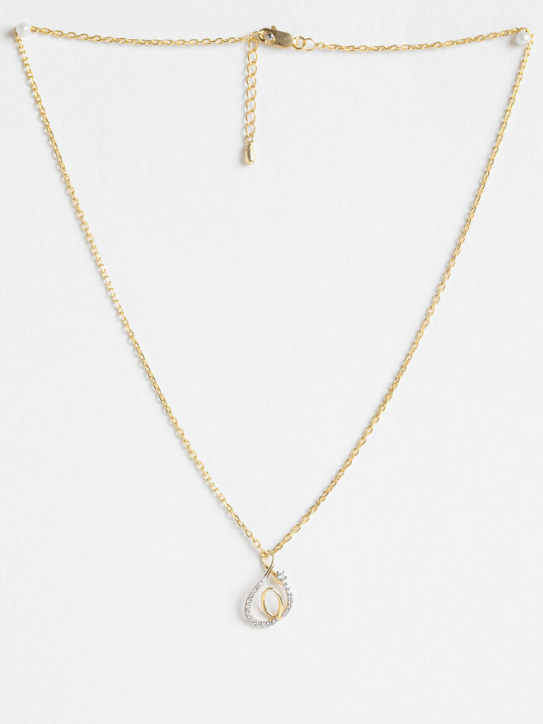 CLARA 925 Sterling Silver Flavia Pendant Chain Necklace