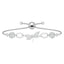 Silver Dragonfly Hand Bracelet