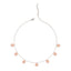 Silver Hammered Charm Necklace Chain