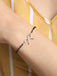 CLARA 925 Sterling Silver Bow Hand Mangalsutra Bracelet