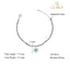 CLARA 925 Sterling Silver Snowflake Hand Mangalsutra Bracelet