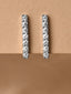 CLARA 925 Sterling Silver Bar Studs Earrings Gift for Kids Girls