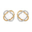 Silver Pearl Stud knot Earrings