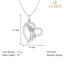 CLARA 925 Sterling Silver Isal Heart Pendant Chain Necklace