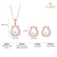Silver Lotus Jewellery Set