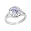 Certified Zircon Zoya Silver Ring 3.9cts or 4.25ratti
