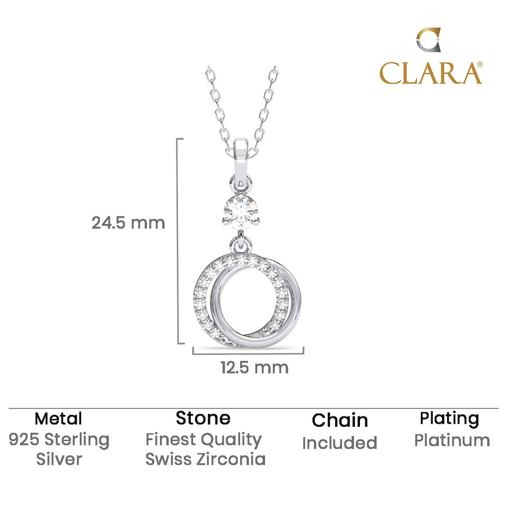 Silver Circle of Joy Pendant Chain