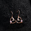 CLARA 925 Sterling Silver Pink Heart Earrings