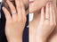 CLARA Pure 925 Sterling Silver Monte Adjustable Couple Band, Promise Rings for Lovers