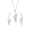 Silver Swirl Jewellery Set