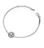 Silver Round Solitaire Bracelet