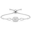 Silver Octa Solitaire Hand Bracelet