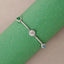 CLARA 925 Pure Silver solitaire Hand Bracelet