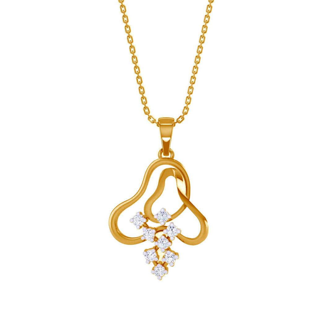 CLARA 925 Sterling Silver Eden Pendant Chain Necklace