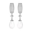 Silver Pearl Queen Earrings
