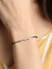 CLARA 925 Sterling Silver Leaf Hand Mangalsutra Bracelet