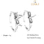 CLARA 925 Sterling Silver Butterfly Toe Rings Pair