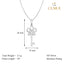 CLARA 925 Sterling Silver Key Pendant Chain Necklace