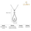 Silver Teardrop Pendant Chain