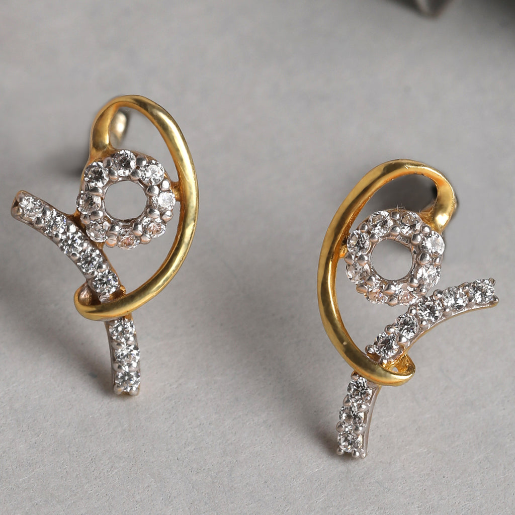 CLARA 925 Sterling Silver Zion Earrings with Screw Back