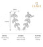 CLARA 925 Sterling Silver Leaf Ear cuffs Earrings