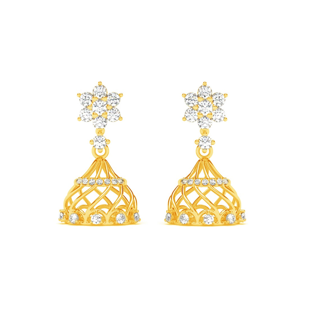 Silver Xiti Jhumki Earrings
