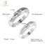 CLARA Pure 925 Sterling Silver Nario Adjustable Couple Band, Promise Rings for Lovers