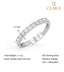 CLARA Pure 925 Sterling Silver Minimal Classic Finger Ring with Adjustable Band