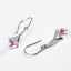 CLARA 925 Sterling Silver Pink Solitaire Earrings