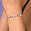 CLARA 925 Pure Silver Dragonfly Hand Bracelet