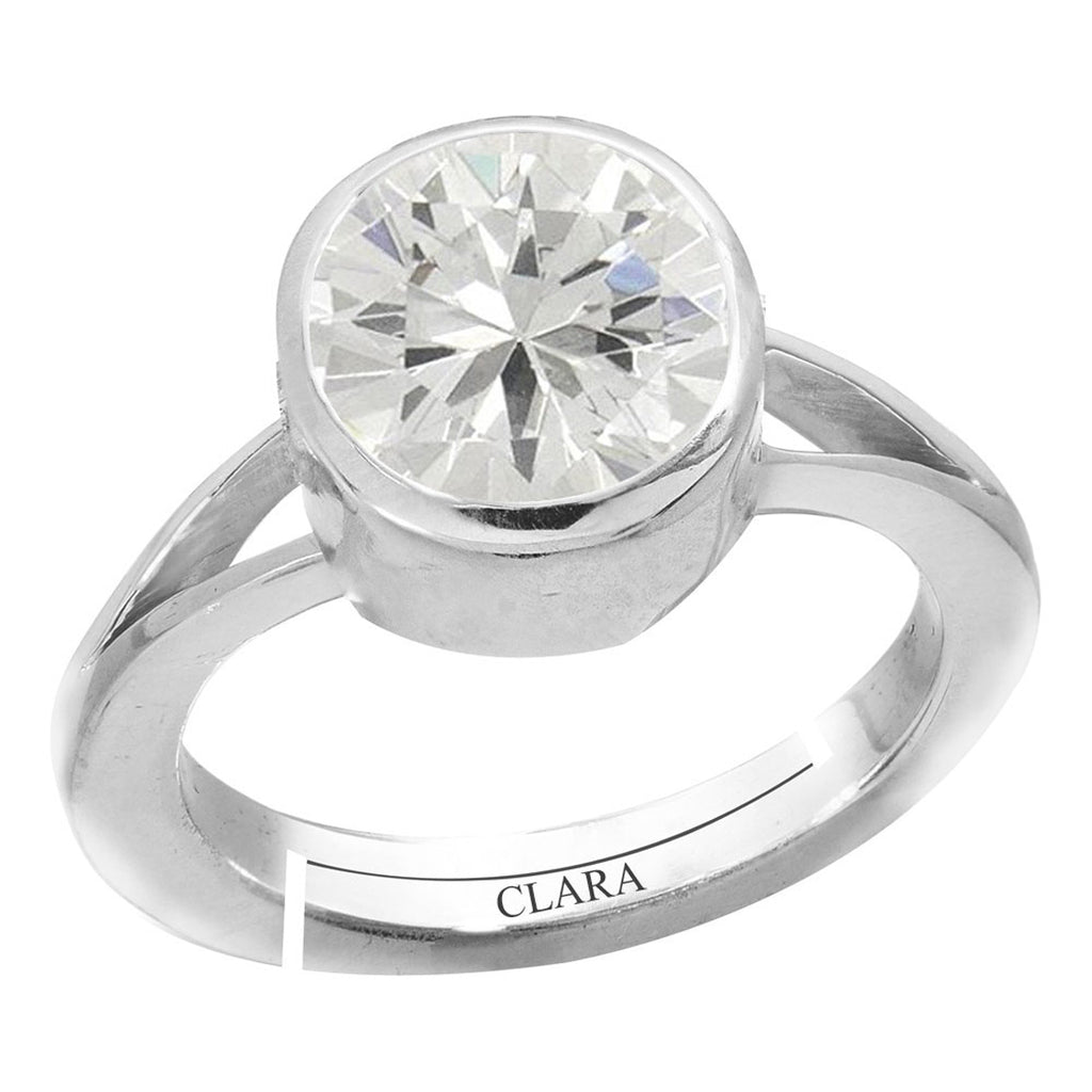 Certified Zircon 9.3cts or 10.25ratti 92.5 Sterling Silver Adjustable Ring