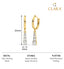 CLARA 925 Sterling Silver Graduation Hoop Bali Earrings